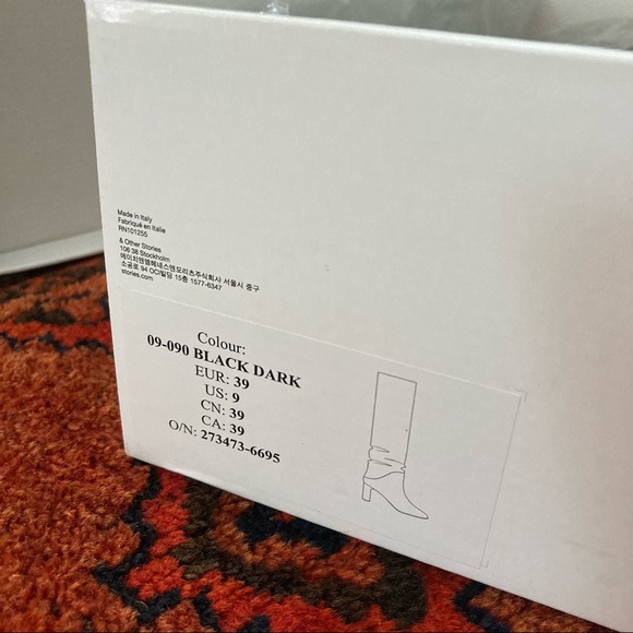 & Other Stories Leather Knee High Boots NIB - Picture 7 of 8